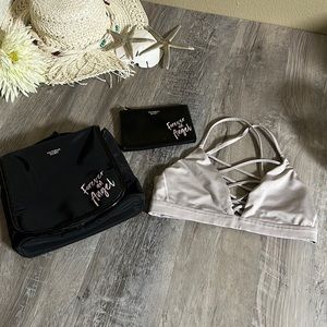 VICTORIA'S SECRET SPORTS BRA, MAKEUP BAG AND COIN BAG